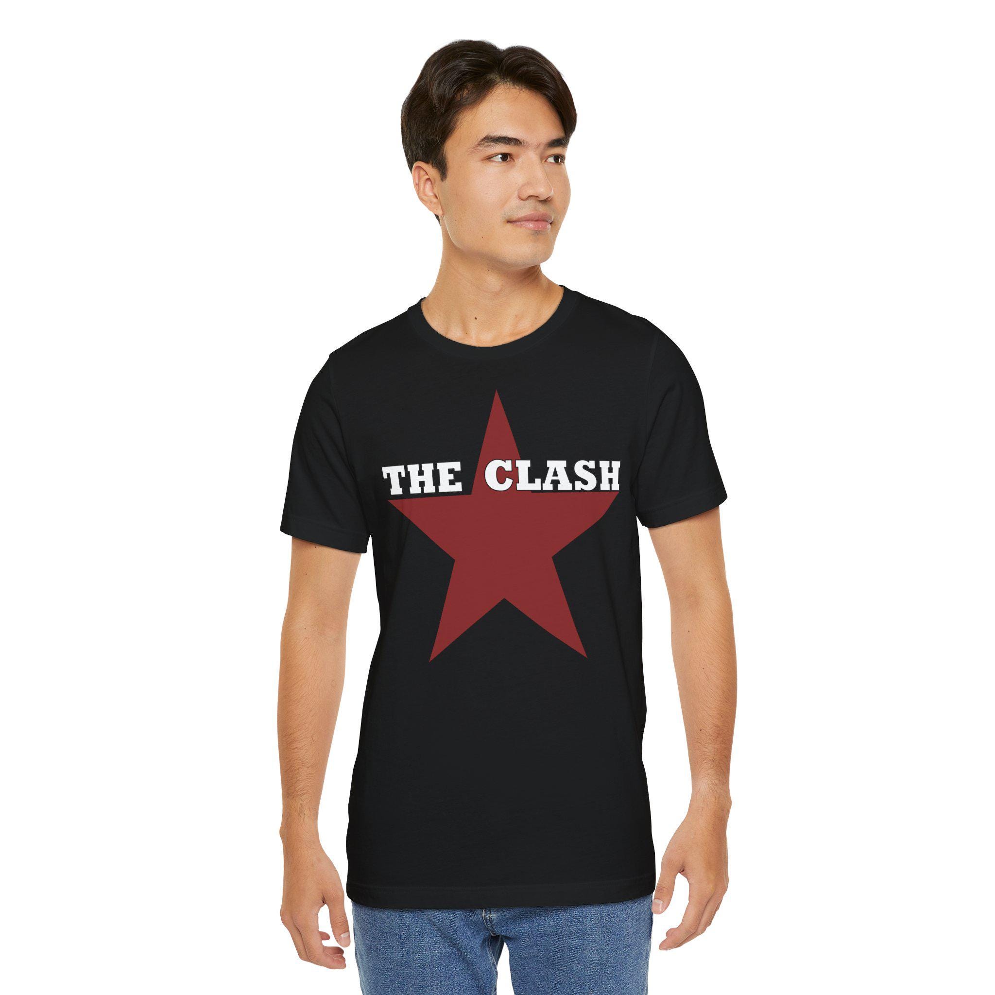 The Clash Punk Rock Band T-shirt - Iconic Red Star Design - Etsy