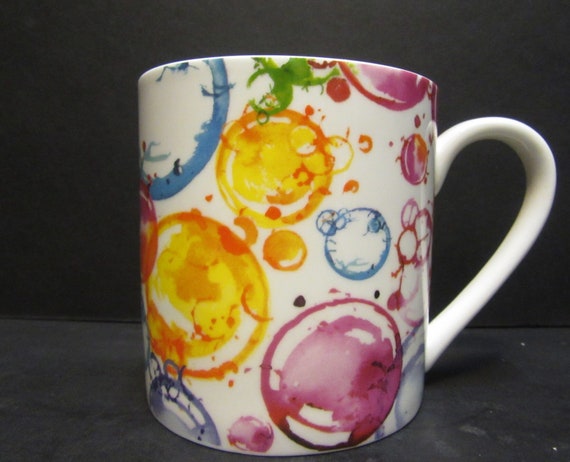 Extra Large Fine Bone China One 1 Pint Pot Mug Bubbles Hand Decorated in  Yorkshire by Me Rik - Etsy