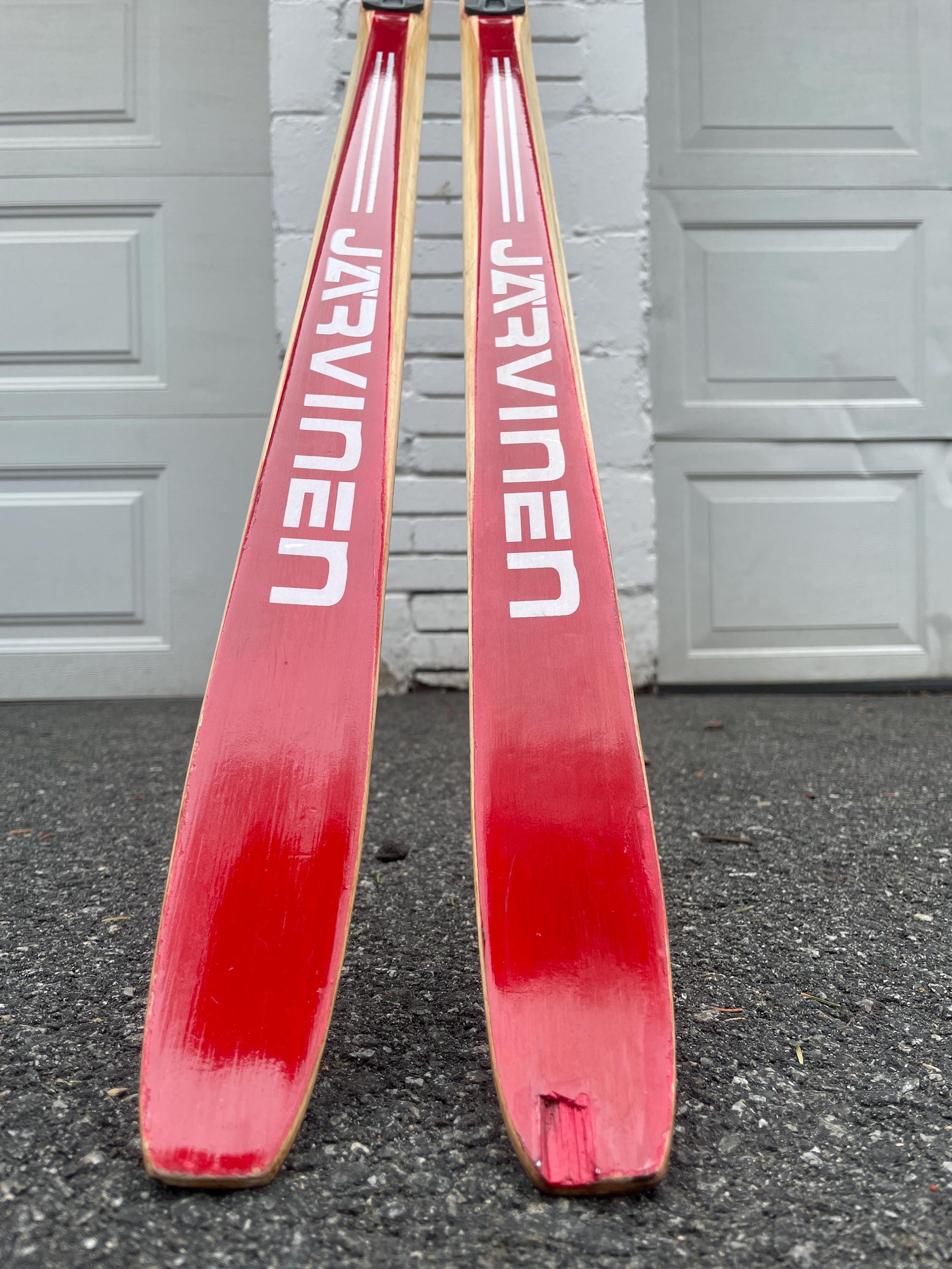 215cm Esko Järvinen Wood Cross-country Racing Skis - Beauty on the