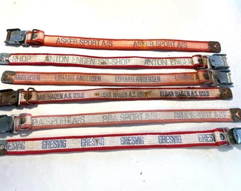 Colección de corbatas de esquí vintage de la marca Oslo-Area, procedentes de Noruega.