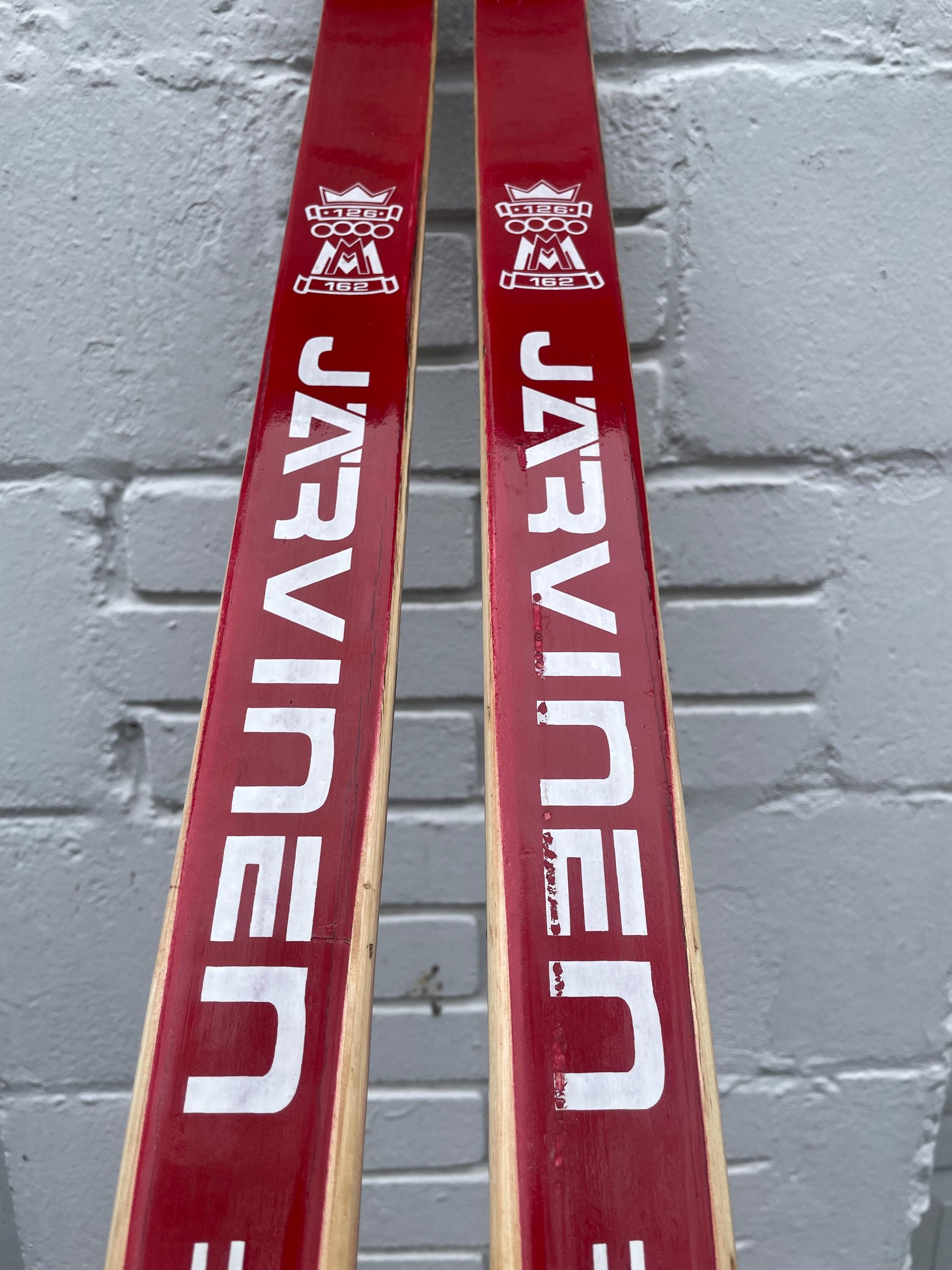 215cm Esko Järvinen Wood Cross-country Racing Skis - Beauty on the