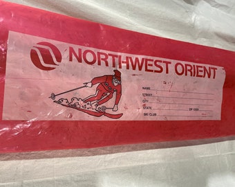 Northwest Orient Airlines Plastic Ski Bags - RARE!!!