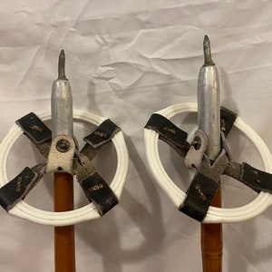 145 cm Liljedahl 竹製クロスカントリースキー レーシング ポール - 1960 年代中期!!
