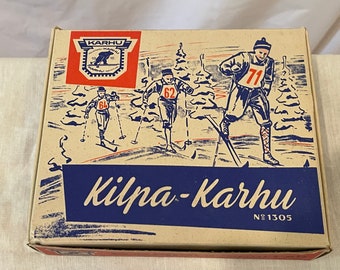 Vintage Karhu of Finland 4-Pin Cross-Country Ski Racing Bindings - RARE RARE RARE