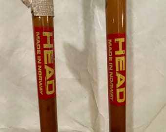 135cm Howard Head Cross Bamboo Cross-Country Ski Poles - Made in NORWAY!