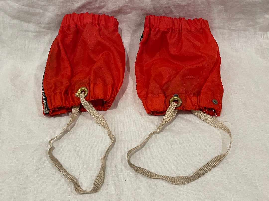 1970s Crosscountry Ski Gaiters Red Etsy