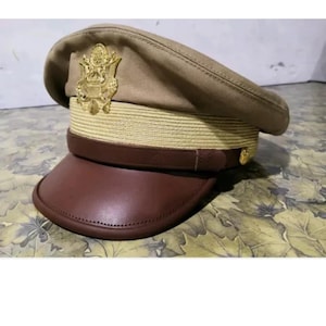 US Army usaaf officer uniform visor hat crusher STYLE CAP all size