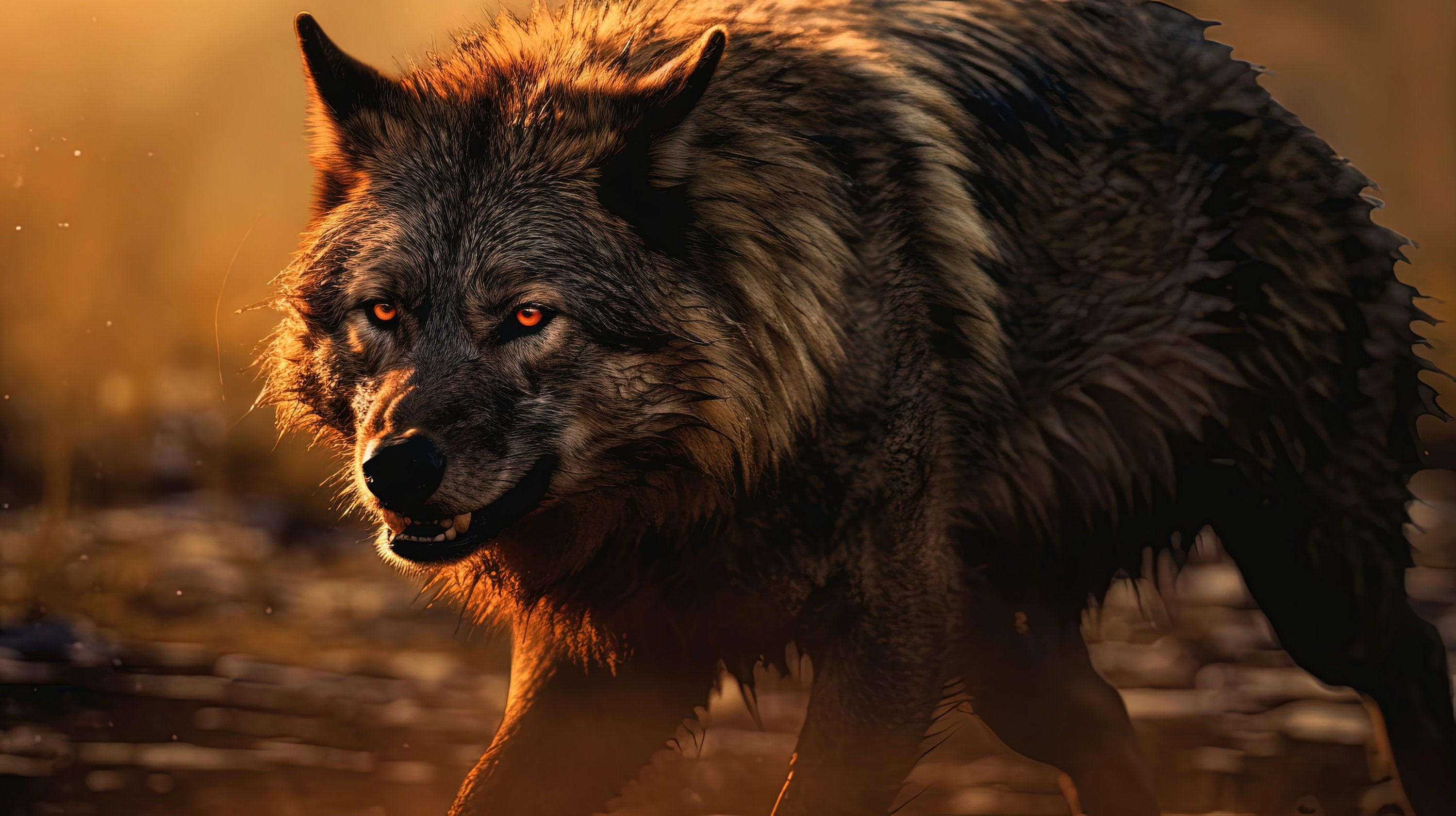 Face Off: Dire Wolf Size Compared To A Human! - y1bjwuq