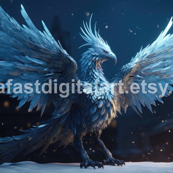 Snowy Phoenix Mount - 4 pack