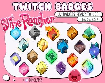 22 Slime Rancher Inspired Bit Badges Ready to Use for Twitch
