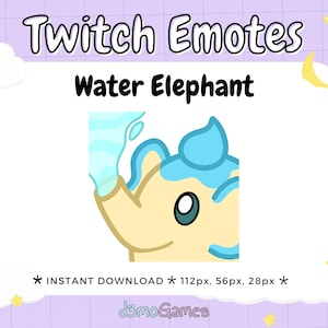 Teaphant Watering Palworld Emote for Twitch Youtube Discord