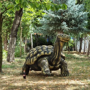 Giant 3D Turtle Sculpture – Lifelike Garden Decor, Outdoor Yard Art, Weather-Resistant Playground Decoration