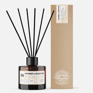 Rosemary & Eucalyptus Reed Diffuser (No.66) by Thomas Street