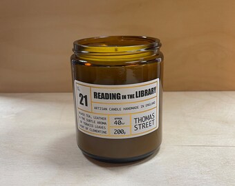 Reading in the Library Candle (No.21) by Thomas Street