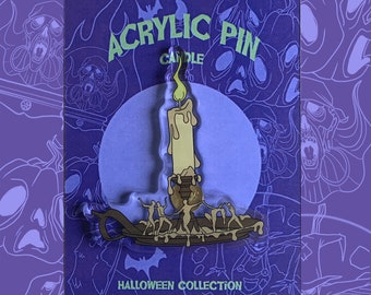 Pin Acrylique - Candle - Halloween Collection - Acrylic Pin