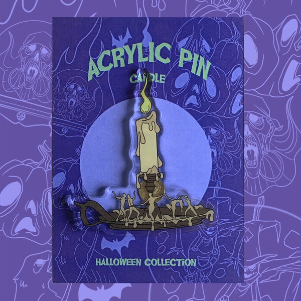 Pin Acrylique - Candle - Halloween Collection - Acrylic Pin