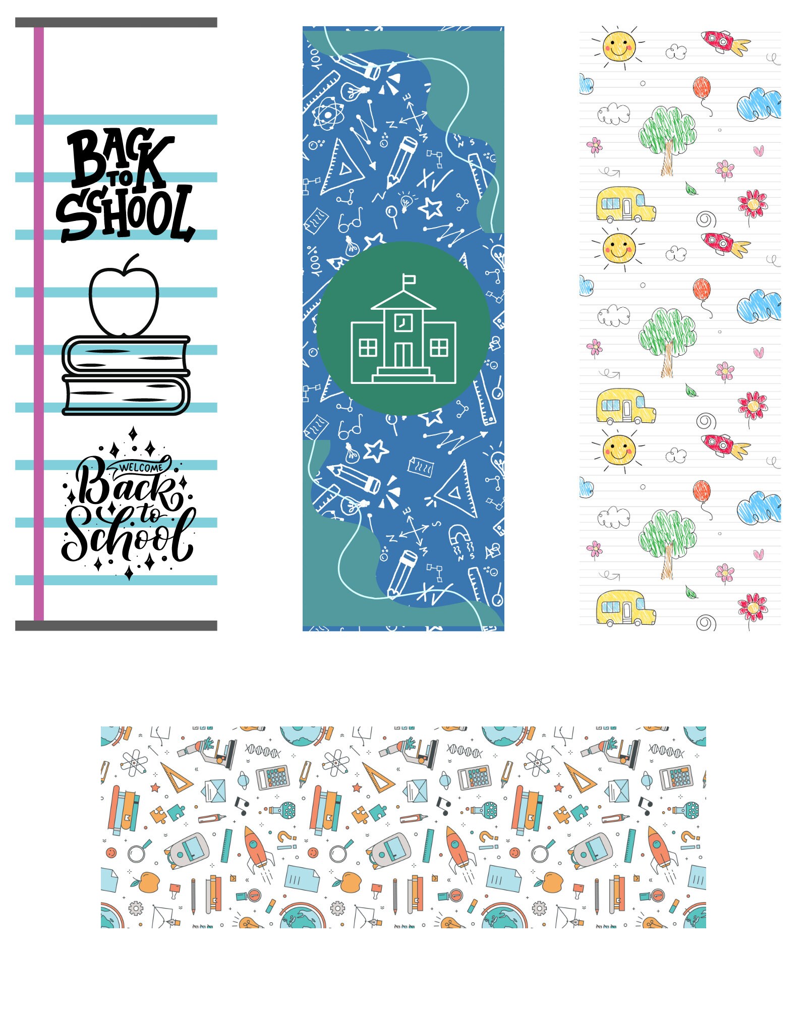 School Bookmarks Digital Print Printable Bookmarks - Etsy