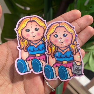 Stardew Valley - Haley Plush Doll Vinyl Sticker - Glossy or Star Holo
