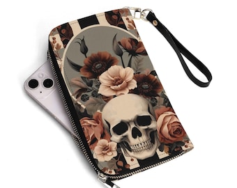 Skulls Stripes and Roses-portemonnee
