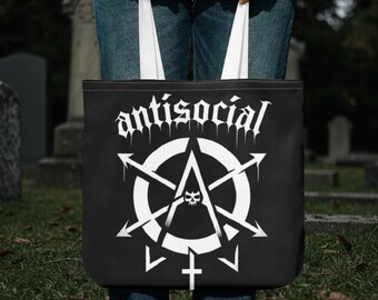 Antisocial Tote Bag Gothic Tote