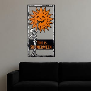 This Is Summerween Wood Sign Spooky Gothic Summer Wooden Wall Decor