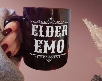 Elder Emo Schwarz Gothic Becher