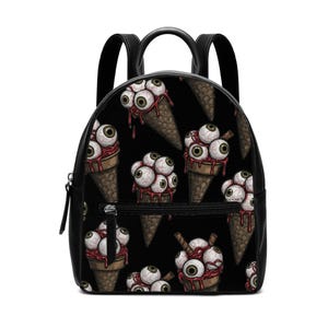 Tropft Augapfel Eistüte Mini Leder Summerween Rucksack