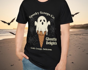 Camiseta Spooky Scoops Co. Camiseta Summerween Camiseta gótica espeluznante de verano