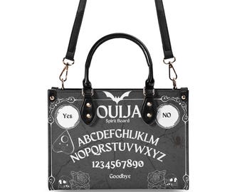 Black Ouija Handbag With Removable Strap Spooky Gothic Purse - Etsy
