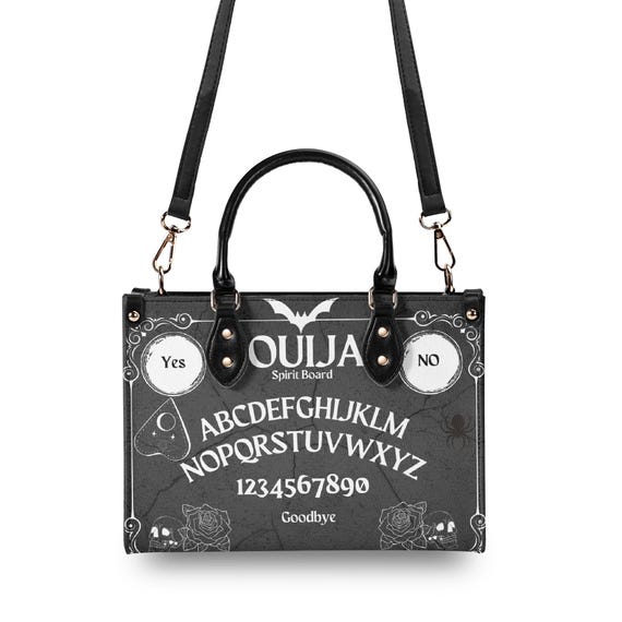 Black Ouija Handbag With Removable Strap Spooky Gothic Purse - Etsy