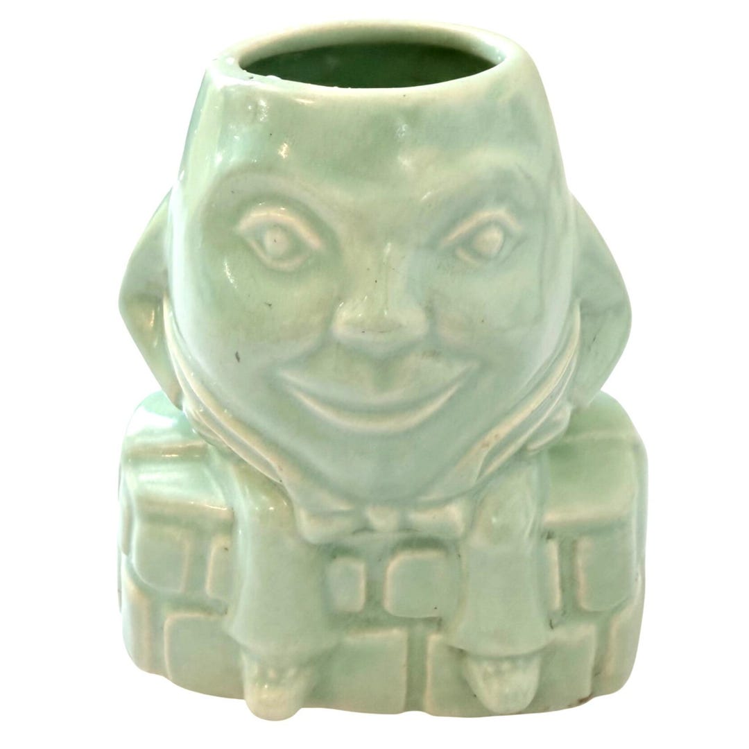 Green Humpty Vintage Humpty Dumpty Planter USA Pottery Mccoy Celadon Green Vase ...
