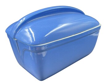 VTG Hall For Westinghouse Blue Lidded Refrigerator Bread Dish #5064