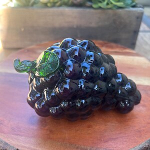 Vintage Purple Glass Grape Cluster-5 1/2”L - Etsy