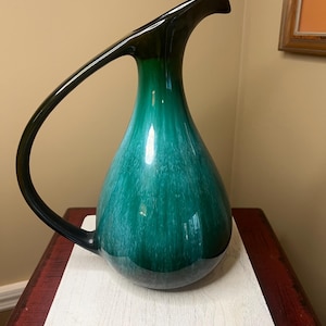 Vintage Blue Mountain Pottery Large Handled Pitcher-10 1/4” H