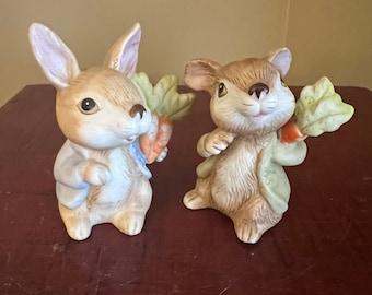 Vintage Easter Bunnies by Homco/ Easter Decor