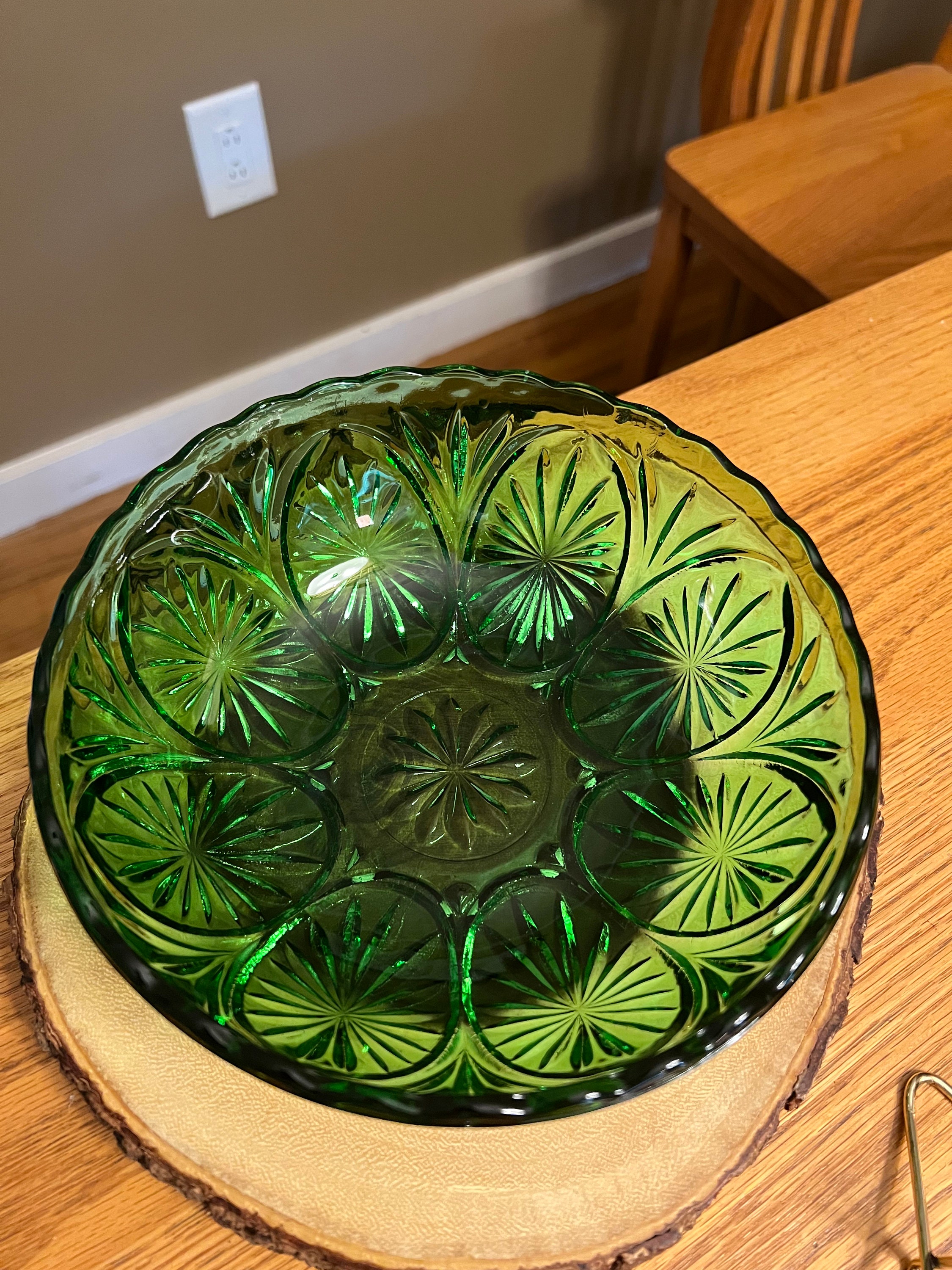 Vintage Anchor Hocking Chip and Dip Set in Spearmint Etsy