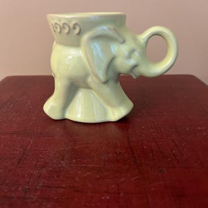 Vintage Frankoma GOP Elephant Mug 1999- Chartreuse