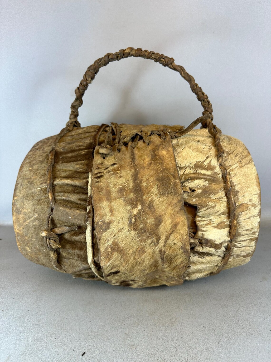 241137 - ANTIQUE African Traditional coptic church Drum - Ethiopia, foto 2 di 5