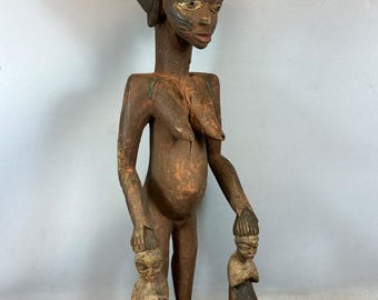 バオレ木像 – コートジボワール (1950 ～ 1980 年頃)、55 cm - Etsy 日本