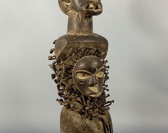 190927 - old African Bakongo statue - Congo.