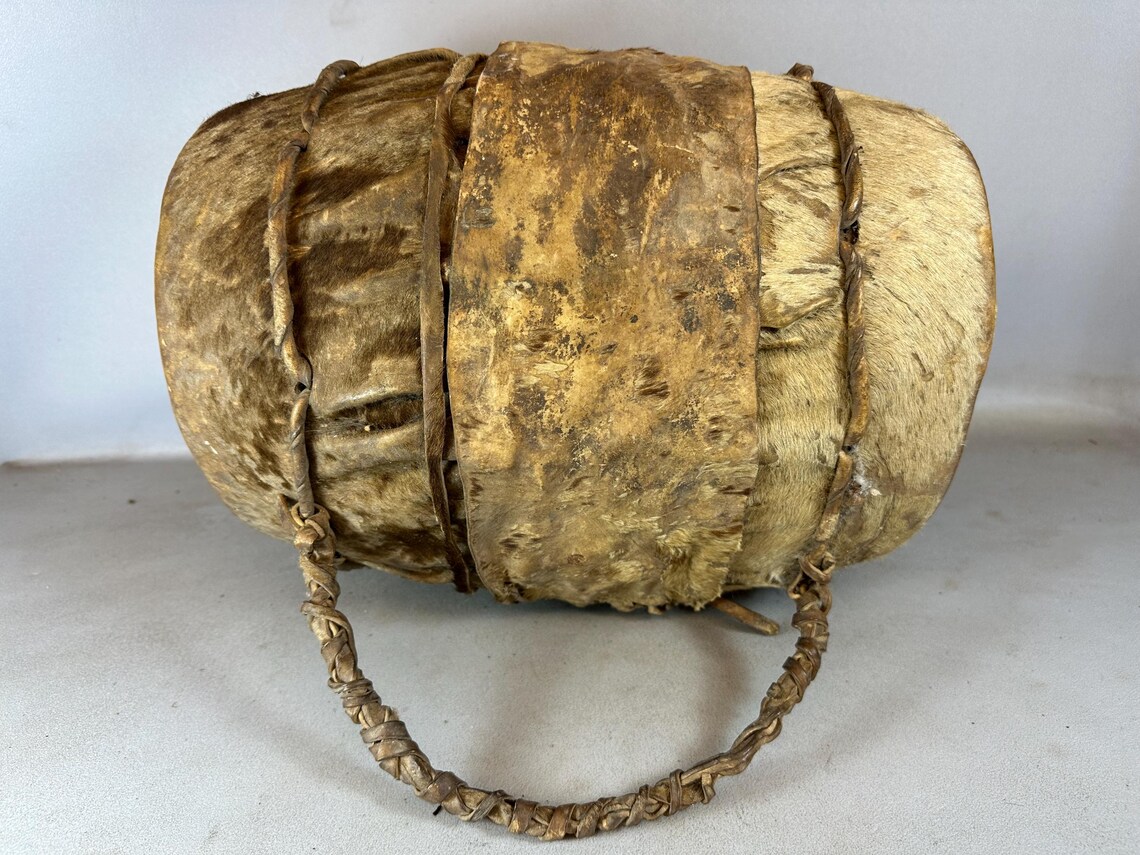 241137 - ANTIQUE African Traditional coptic church Drum - Ethiopia, foto 4 di 5