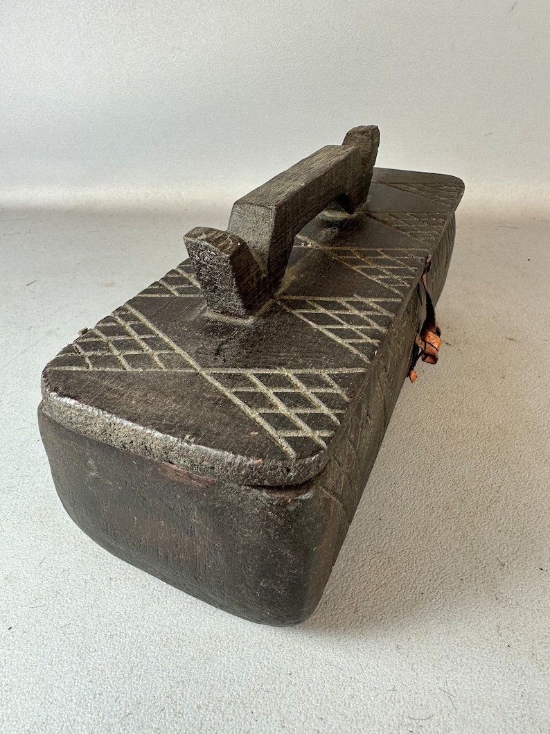 240107 African Ethiopian Wooden Carved Box Ethiopia Etsy