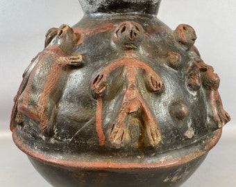 230258 - Extremely Rare Old African Bariba Terracotta Pot - Benin