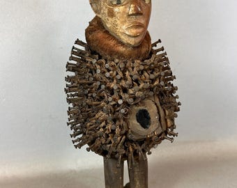 250736 - African Fetisch Bakongo Nkisi Nkondi statue - Congo.