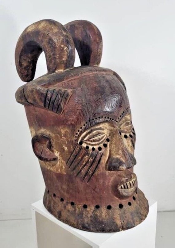 240530 - Antique African Kuba Bwoom mask - CERTIF… - image 1