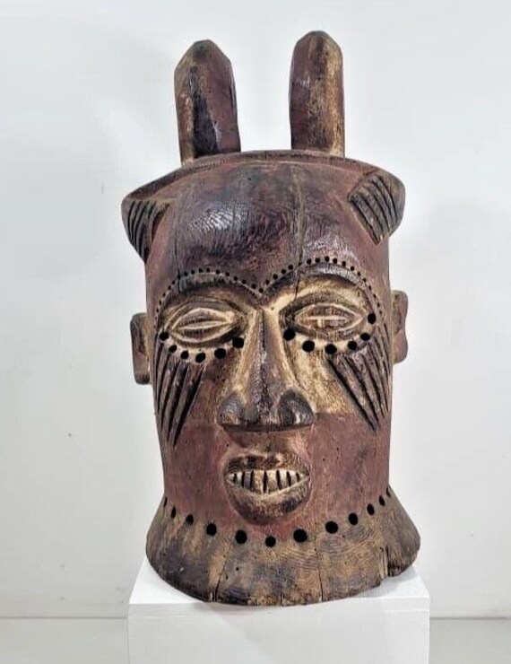 240530 - Antique African Kuba Bwoom mask - CERTIF… - image 2