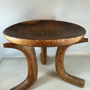 241132 - Large Three-legged Jimma Handmade Injera Table - Ethiopia - Etsy