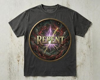 Repent-T-shirt: spiritueel religieus katoenen T-shirt