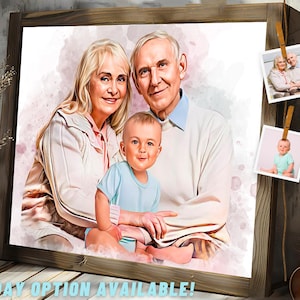 Add Person to Photo, Add person to Family Photo, Add Deceased Loved one Photo, Memorial Painting with deceased loved ones