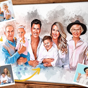 Add Person to Photo, Combine Photos into Memorial Family Portrait, Add Deceased Loved one to Photo, Memorial Photo with deceased loved ones